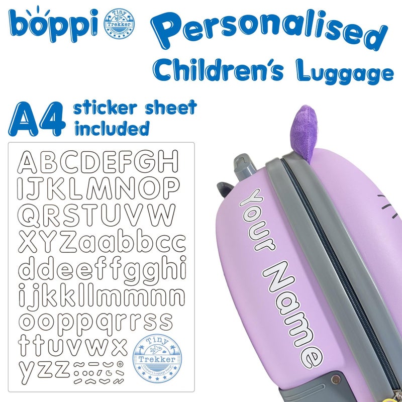 boppi Tiny Trekker Kids Luggage Travel Suitcase Carry On Cabin Bag Holiday Pull Along Trolley Lighweight Wheeled Holdall 17 Litre Hand Case American Airlines Underseat Compliant - Dinosaur - Image 2
